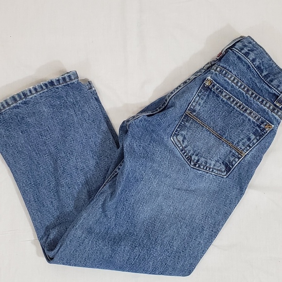 Arizona Relaxed Straight Blue Jeans Sz 8 Slim Kids - Picture 8 of 8